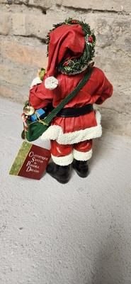 Trio of Clothtique santas