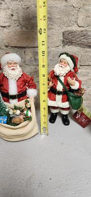 Trio of Clothtique santas