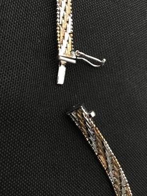 Silver Plated Two Tone Necklace