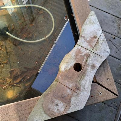 Copper and Wood Dragonfly Garden Fountain (FD-SD)