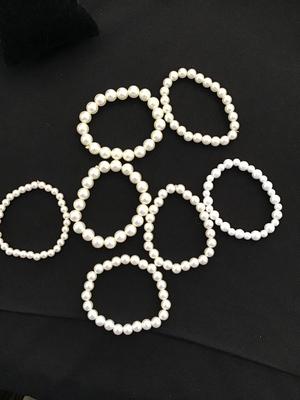 Faux pearl Stackable bracelets