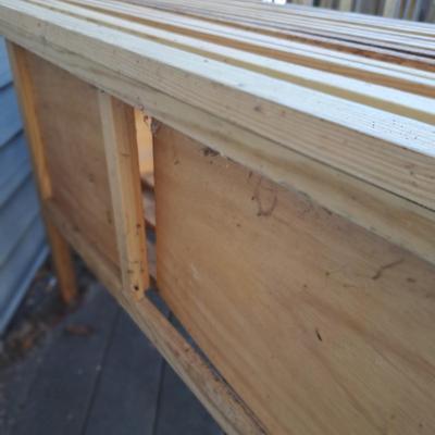 Two-Tier Wood Slatted Potting Table (BD-SD)
