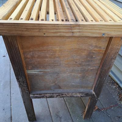Two-Tier Wood Slatted Potting Table (BD-SD)