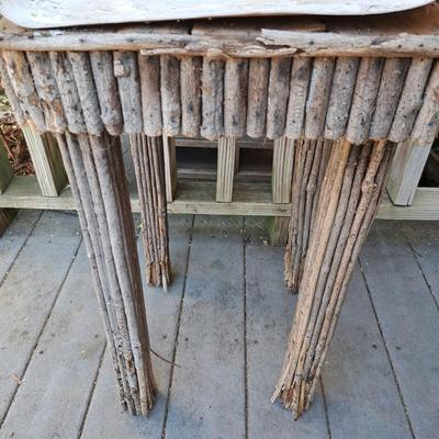 Two Wooden Weathered Tables (BD-SD)