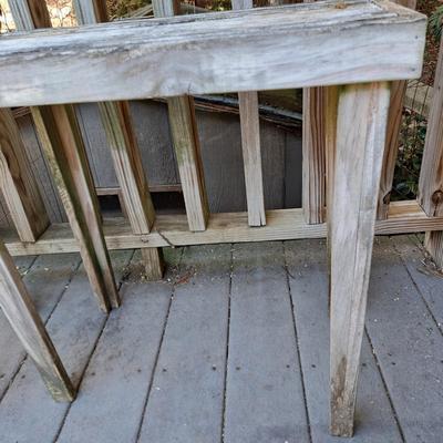 Two Wooden Weathered Tables (BD-SD)