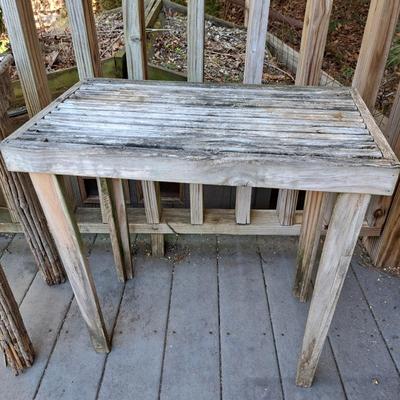 Two Wooden Weathered Tables (BD-SD)