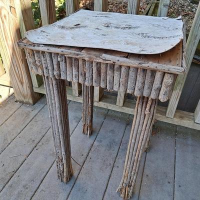 Two Wooden Weathered Tables (BD-SD)