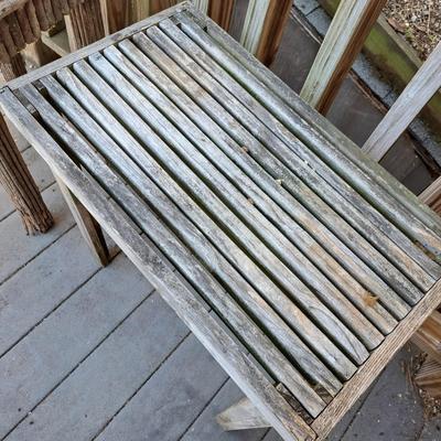 Two Wooden Weathered Tables (BD-SD)