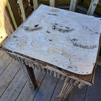 Two Wooden Weathered Tables (BD-SD)