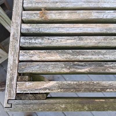 Two Wooden Weathered Tables (BD-SD)