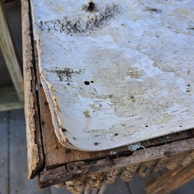 Two Wooden Weathered Tables (BD-SD)