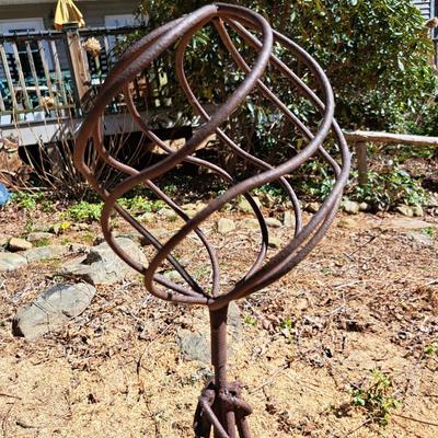 Group of Rusted Metal Garden Topiaries (BD-SD)