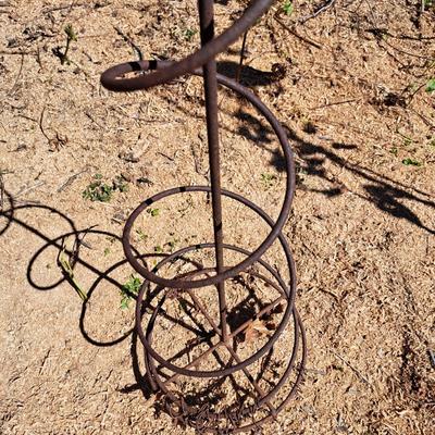 Group of Rusted Metal Garden Topiaries (BD-SD)