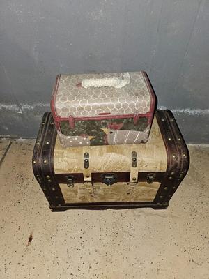 Two neat small trunks / Suitcases