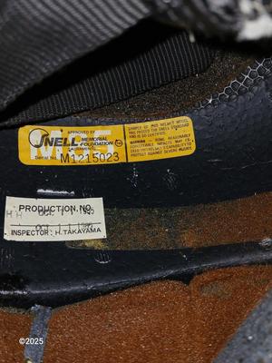 Two older dirt Bike helmets -