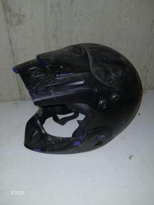 Two older dirt Bike helmets -