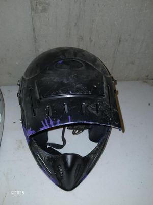 Two older dirt Bike helmets -