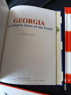 Six 50 state Quarters books - Georgia - Delaware - Pennsyvania - New Jersey - Connecticut - Massachusetts - Hardbacks