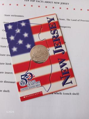 Six 50 state Quarters books - Georgia - Delaware - Pennsyvania - New Jersey - Connecticut - Massachusetts - Hardbacks