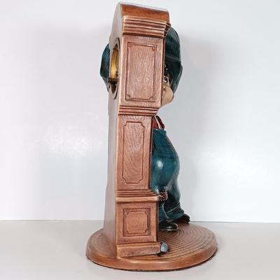 LOT 41D: 1970s Byron Molds Ceramic Boy with Wind-Up Clock