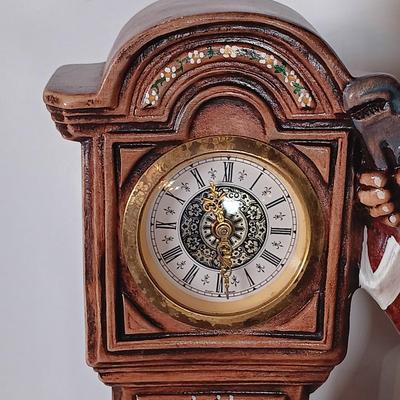 LOT 41D: 1970s Byron Molds Ceramic Boy with Wind-Up Clock