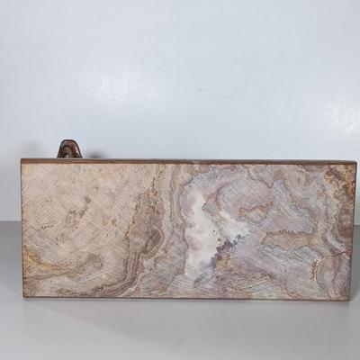 LOT 42D: Ricordo di Roma Bronze Statue of The Capitoline Wolf with Romulus and Remus on Marble Base