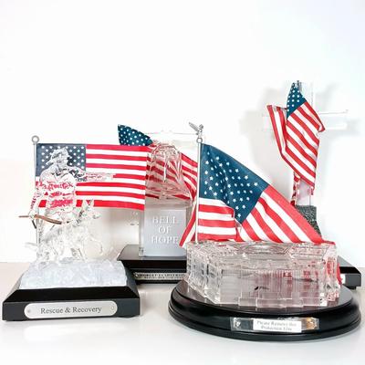 LOT 43D: Hawthorne Village 'We Will Never Forget' Commemorative Collection Figures