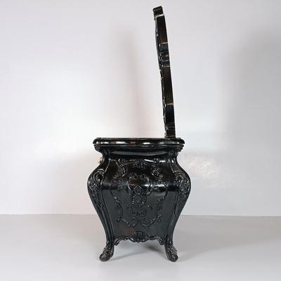 LOT 44D: Vintage Oil Lamp with Reflector & Jewelry Box