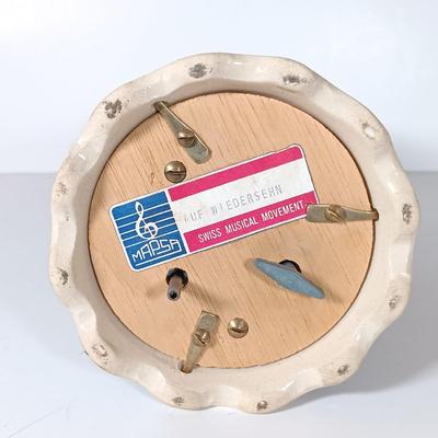 LOT 45D: Vintage West German Lidded Beer Stein, Mapsa Stein Music Box & Pair of German-Style Beer Steins