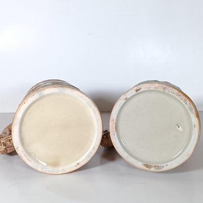 LOT 45D: Vintage West German Lidded Beer Stein, Mapsa Stein Music Box & Pair of German-Style Beer Steins