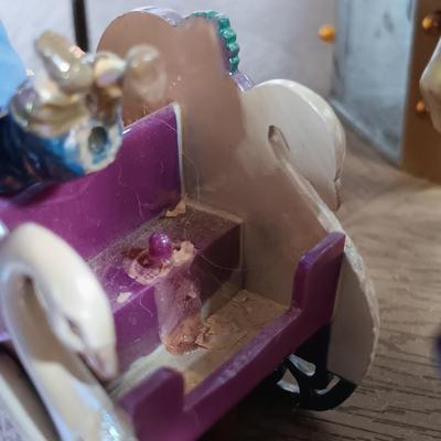 LOT 51D: Mr. Christmas Marquee Merry Go Round, Timex Miniature Carousel Horse Clock & MSR Metal Carousel Music Box