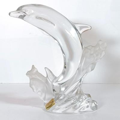 LOT 52D: Aloha Handcrafted Wood Dolphins, West German Crystal Dolphin, Sheila's Cape May Pink House & More