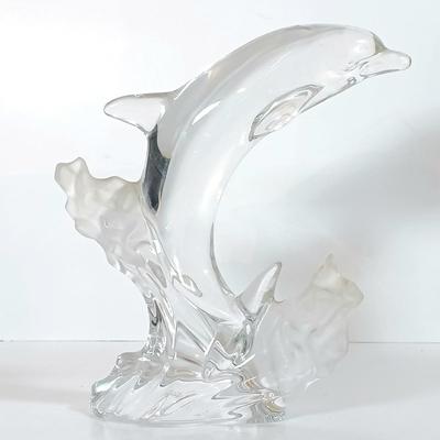 LOT 52D: Aloha Handcrafted Wood Dolphins, West German Crystal Dolphin, Sheila's Cape May Pink House & More