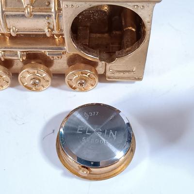 LOT 55D: Miniature Collectible Clocks: Elgin, Timex & More