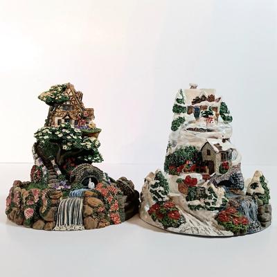 LOT 56D: Franklin Mint Violet L. Schwenig Miniature Cottages