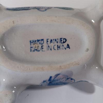 LOT 60D: Turtle Collection: Tiffany-Style Green Glass Turtle Lamp, Bohemian Green Glass Turtle Trinket Box, Indian Metal Turtle Tray...