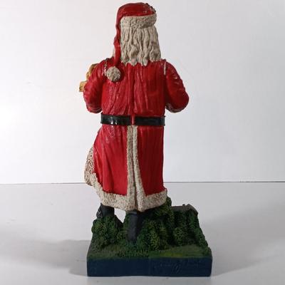 LOT 61D: Martin Lake Studios Signed and Numbered Penn State Santa w/ Danbury Mint Penn State Mr and Mrs Claus