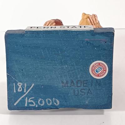 LOT 61D: Martin Lake Studios Signed and Numbered Penn State Santa w/ Danbury Mint Penn State Mr and Mrs Claus