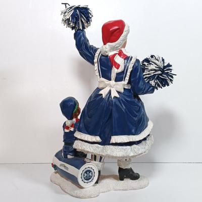 LOT 61D: Martin Lake Studios Signed and Numbered Penn State Santa w/ Danbury Mint Penn State Mr and Mrs Claus