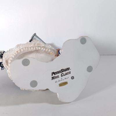 LOT 61D: Martin Lake Studios Signed and Numbered Penn State Santa w/ Danbury Mint Penn State Mr and Mrs Claus