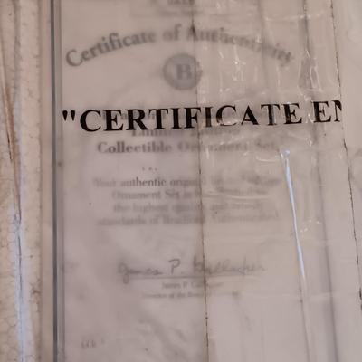 LOT 62D: NFL Christmas Collection Donovan McNabb Santa Sleigh, Memory Co. Philadelphia Eagles Nutcracker & More