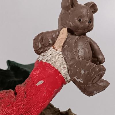 LOT 63D: Vintage Jaimy Santa Sleigh, Franklin Mint Father Christmas & Nutcrackers