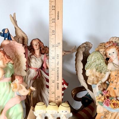 LOT 64D: Home Interiors 'Protecting Old Glory' Angel, Hamilton Collection 'Angel of Glory' & More