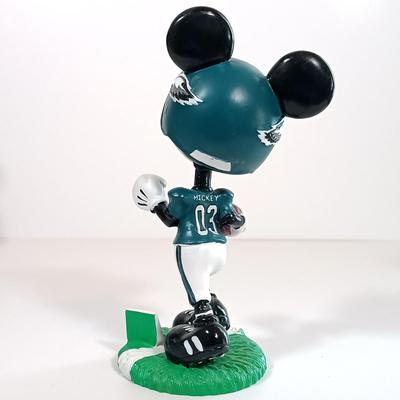LOT 65B: Bobble Dobbies Disney NFL Eagles Mickey Mouse and Donald Duck