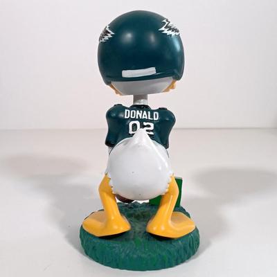 LOT 65B: Bobble Dobbies Disney NFL Eagles Mickey Mouse and Donald Duck