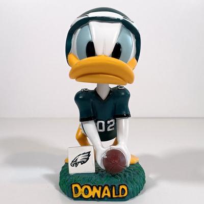 LOT 65B: Bobble Dobbies Disney NFL Eagles Mickey Mouse and Donald Duck