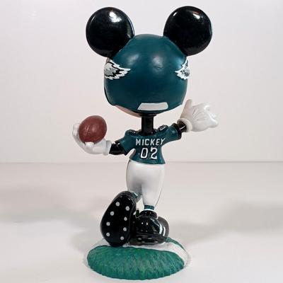 LOT 65B: Bobble Dobbies Disney NFL Eagles Mickey Mouse and Donald Duck