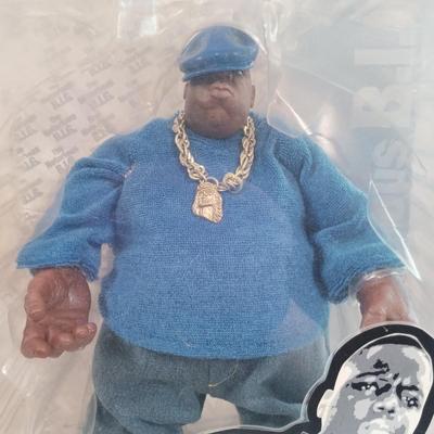 LOT 67B: Mezco Figurines 2006 The Notorious B.I.G. in Blue Sweatshirt