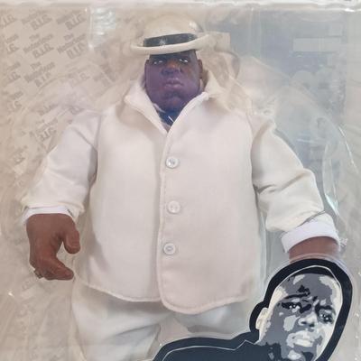 LOT 69B: Mezco Figurines 2006 The Notorious B.I.G. in Beige Suit