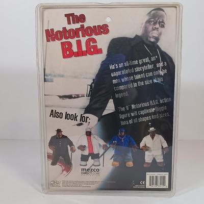 LOT 70B: Mezco Figurines 2006 The Notorious B.I.G. in White Leather Jacket